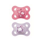 MAM Original Πιπίλα Σιλικόνης Ροζ Μωβ 100SGc 2-6 μηνών