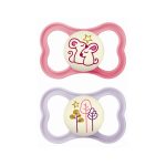 MAM Air Night Πιπίλα Σιλικόνης Ροζ-Μωβ 277SGc 16+ μηνών