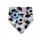 Akuku Σαλιάρα-Μπαντάνα Ποδόσφαιρο Μαύρο-Γκρι