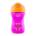 Chicco Easy Cup Κύπελλο 2 σε 1 Μωβ-Πορτοκαλί 12+ μηνών 266ml