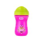 Chicco Easy Cup Κύπελλο 2 σε 1 Ροζ-Λαχανί 12+ μηνών 266ml