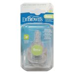 Dr. Brown’s Θηλές Options Y-Cut  Σιλικόνης 9+ μηνών Στενός Λαιμός 2 τμχ.